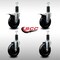 Service Caster 5'' SS Soft Rubber Swivel 1-1/4'' Expanding Stem Caster Set 2 Total Lock Brakes, 4PK SCC-SSEXTTL20S514-SRS-2-S-2-114 - alternate 3